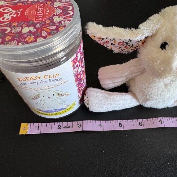 Scentsy Rosemary the Rabbit Plush Buddy Clip HTF Retired Discontinued Authentic - Picture 3 of 8